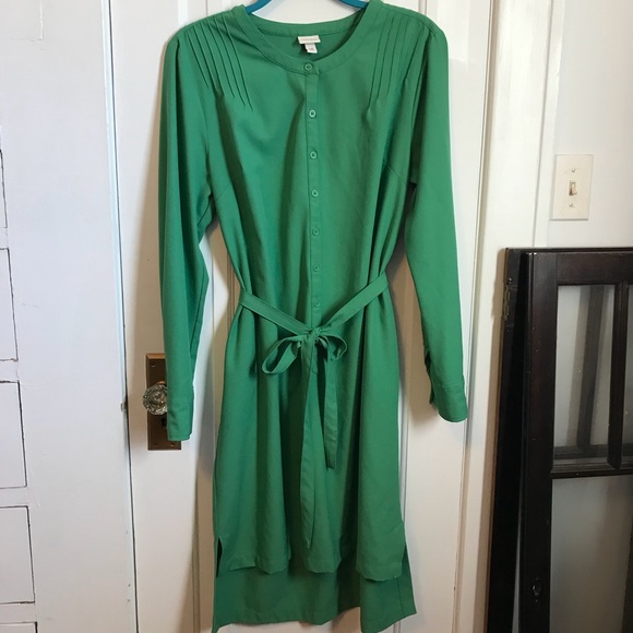 Kelly green shirt dress Clearance